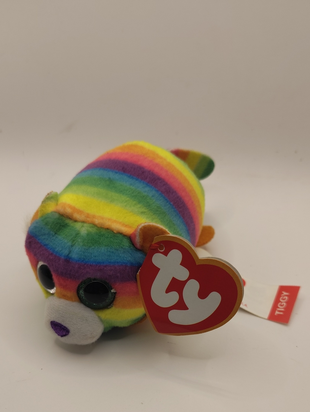 2019 McDonald's Happy Meal Teeny Tys "Tiggy the Tiger" Rainbow Plush BUNDLE ME!